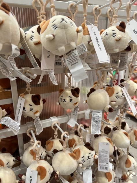 Kawaii, Miniso Plush Keychain, Miniso Products Keychain, Cat Plush Aesthetic, Cute Plush Keychain, Miniso Keychains, Miniso Plush, Miniso Aesthetic, Miniso Plushies