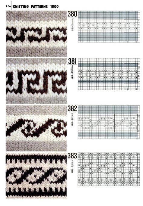 Punto Fair Isle, Crochet Mittens Free Pattern, Japanese Knitting, Fair Isle Chart, Cowichan Sweater, Knitted Patterns, Fair Isle Knitting Patterns, Colorwork Knitting, Crochet Mittens