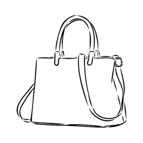 Sketches of bags vector fashion illustra... | Premium Vector #Freepik #vector #sketch #hand-drawing #hand-line #doodle Hand Bags For Women Illustration, Hand Bags Drawing, Designer Bag Drawing, Hand Bag Sketch, Purse Drawing Easy, Hand Bag Drawing, Hand Bag Illustration, Bag Drawing Sketch, Handbag Sketch