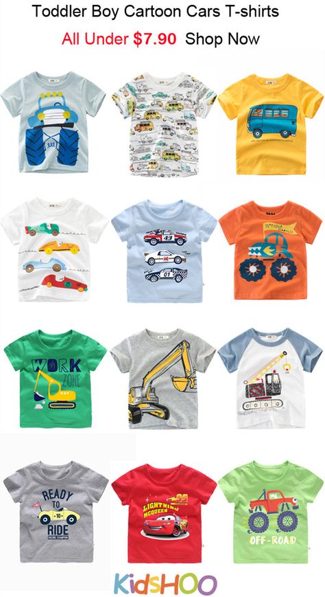 Lots Style of Boy T-shirt Hot Sale, Boy Car T-shirt Kids T Shirt Design Boys, Kids T Shirt Design Ideas, Boys Tshirt Design, Kids Tshirt Designs, Kids Shirts Design, Baby Boy T Shirt, Boys Prints, Baby Boy Dress, Boy Car