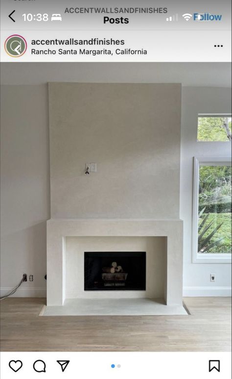 Wash Walls, Lime Wash Walls, Vito Corleone, Minimal Interiors, Lime Wash, Instagram Ladies, Hearth Room, Bedroom Fireplace, Fireplace Remodel