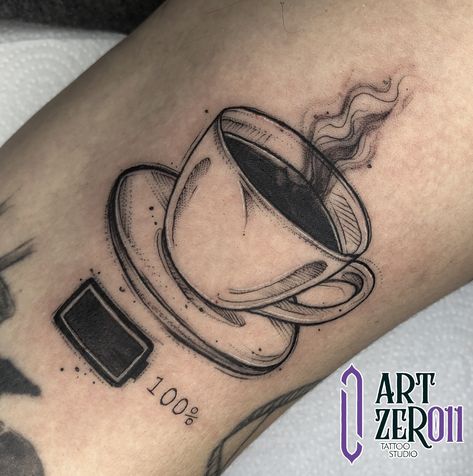 Coffee Mug Tattoo Ideas, Coffee Mug Tattoo, Mug Tattoo, Tattoo American Traditional, Coffee Tattoo, Coffee Tattoos, Sleeves Ideas, Sleeve Ideas, School Things