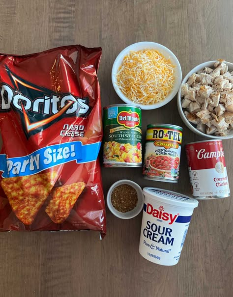 Dorito Recipes, Chicken Dorito Casserole Recipe, Dorito Taco Casserole, Dorito Chicken Casserole, Chicken Dorito Casserole, Recipes Using Rotisserie Chicken, Dorito Chicken, Dorito Casserole, Frugal Food