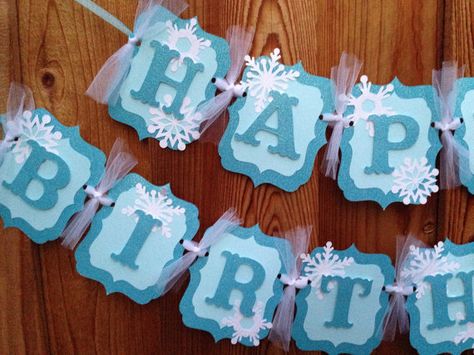 Natal, Elsa And Anna Birthday Party, Frozen Birthday Banner, Frozen Banner, Frozen 3rd Birthday, Anna Birthday Party, Elsa Birthday Party, Frozen Bday Party, Anna Und Elsa