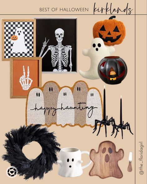 Decor halloween home pumpkin skeleton Walmart doormat porch front door Dolls Handmade Diy, Halloween Doormat, Modern Halloween, Halloween Door Mat, Halloween Porch, Front Door Mats, Halloween 2024, Pretty Packaging, Fall Porch