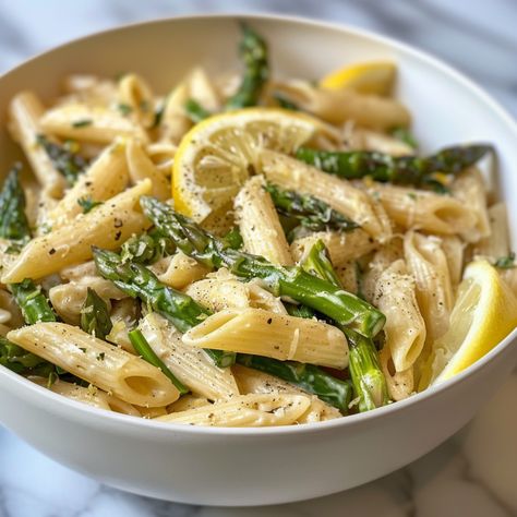 best Asparagus Lemon Pasta - Good For Recipes Healthy Meals With Asparagus, Asparagus And Noodles Recipes, Mediterranean Diet Recipes Asparagus, Dinner With Asparagus Side, Pasta And Asparagus Recipes, Pasta Asparagus Recipes, Canned Asparagus Recipe, Meals With Asparagus, Pasta And Peas Recipe