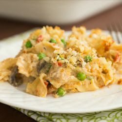 Tuna Noodle Casserole Recipe (From Scratch) | Brown Eyed Baker Creamy Chicken And Noodles, Potato Chip Chicken, Tuna Noodle Casserole Recipe, Tuna Casserole Recipes, Noodle Casserole Recipes, Chicken Noodle Casserole, Tuna Noodle, Tuna Noodle Casserole, Tuna Casserole