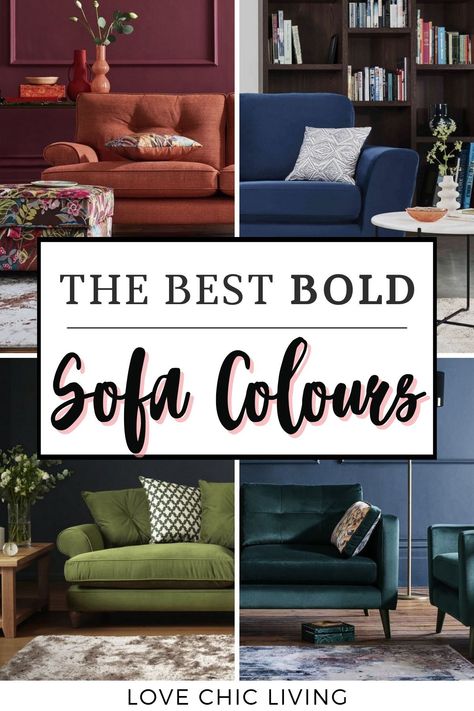 Today we take a look at the latest sofa trends for 2022 as well as what colours are popular for living room designs right now. We find inspiration for styling a blue sofa and how to create your own bold, eclectic living room design. If you're wanting to update living room style, find the perfect sofa that's bold, daring and brightens up your family room with our pick of the latest trends. With so many gorgeous colours and fabrics to choose from, you're spoilt for choice Big Cushions For Sofa, How To Choose Sofa Color, Sofa Colours Living Rooms, Colored Sofas Ideas Living Room, Coloured Sofa Living Room, Trending Sofas Living Rooms, Trending Sofa Colors, Sofa Fabric Ideas Color Schemes, Blue Sofa Living Room Color Combinations