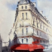 Online Course - Architectural Sketching with Watercolor and Ink (Alex Hillkurtz) | Domestika Alex Hillkurtz, Ink Sketching, Architectural Sketching, Teachers Illustration, Color Symbolism, Thumbnail Sketches, Beautiful Paris, Water Colours, Diy Watercolor Painting