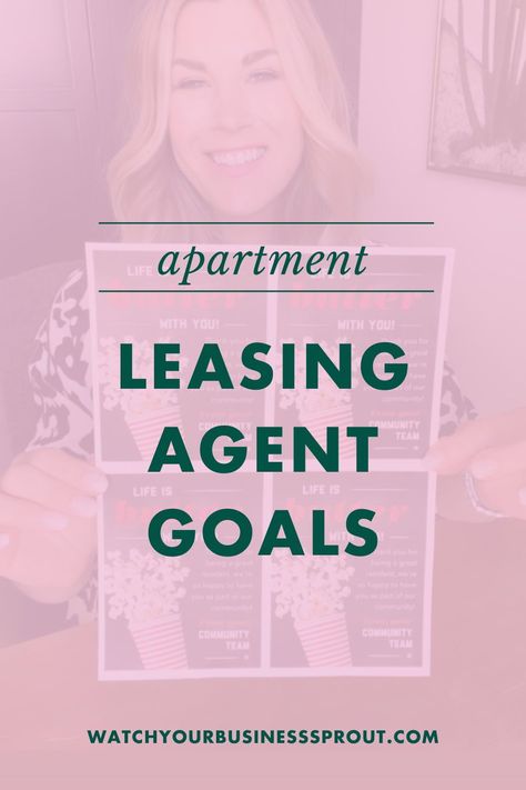 Leasing agent goals are easy to plan and manage with this tip. Plan your leasing goals board or apartment leasing goal board with help from Sprout Marketing. Leasing Goal Board, Be A Goal Digger, Sprout Marketing, Goals Board, Resident Retention, Sprouts Market, Eat The Frog, Leasing Agent, Quit Work