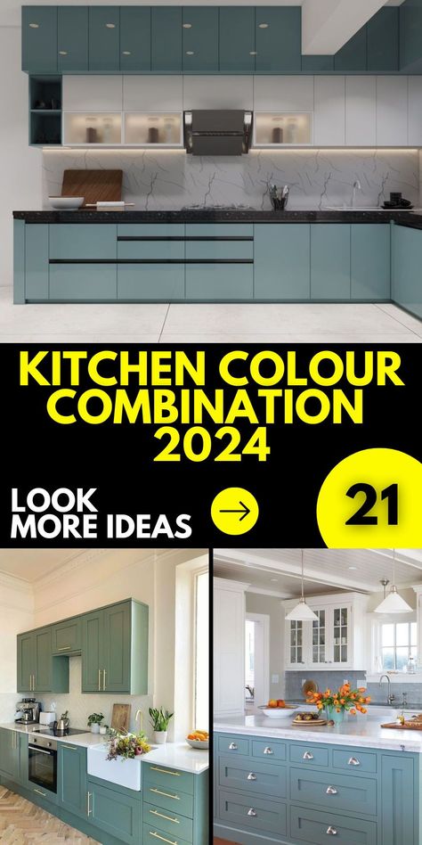 Bask in the subtle beauty of beige with our detailed 2024 guide focusing on kitchen colour combinations. Learn the art of pairing this incredibly versatile shade with a variety of other colors to curate a warm, inviting, and aesthetically pleasing kitchen environment. Immerse yourself in a world of ideas, seeking out that ideal balance that speaks to your home's unique vibe. Kichen Cabinate Color Combination, Beige Grey Kitchen, Kitchen Interior Color Ideas, Kitchen Colour Combination 2024, Kitchen Colours 2024, Indian Kitchen Colour Combination, Kitchen Colours Ideas Color Trends, Kitchen Design Color Combination, Kitchen Colour Palettes