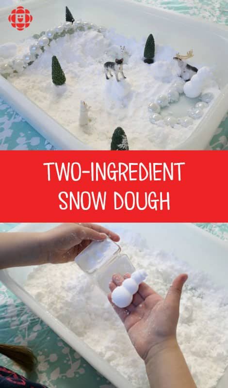 New Year Stem Activities For Kids, January Sensory Bin Preschool, Snow Dough, Winter Crafts For Toddlers, Two Ingredient, Snow Activities, Winter Activities For Kids, Winter And Christmas, Toddler Sensory