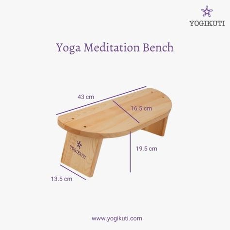 Meditation Stool, Meditation Bench, Meditation Chair, Home Design Diy, Yoga Props, Head Stand, Stool Design, Wood Furniture Diy, Pooja Rooms