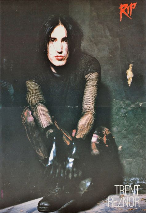 I had this on my dorm-room wall in 1995 90s Industrial Goth, Trent Reznor Wallpaper, 90s Punk, Goth Bands, Trent Reznor, Nine Inch Nails, Nine Inch, International Music, I'm With The Band