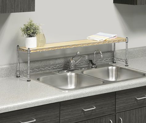 Over-the-Sink Shelf Over The Sink Shelf Kitchen, Over Sink Shelf, Sink Shelf Kitchen, Over The Sink Shelf, Over Kitchen Sink, Above Kitchen Sink, Kitchen Countertop Storage, Above Sink, Best Kitchen Sinks