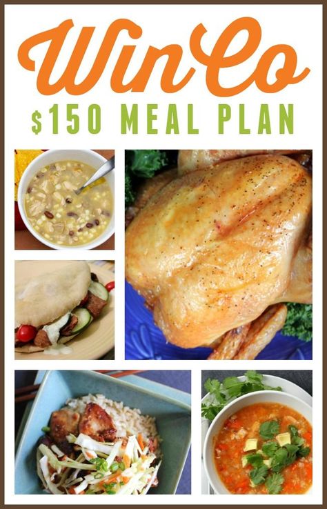 WinCo Meal Plan -- How about 15 dinners for under $150? This meal plan is simple and includes the shopping list, recipes, and instructions on how to execute. Recipes are delicious, filling, and feed 4-6 people! Winco Shopping List, Household Printables, Aldi Meal Plan, Budget Freezer Meals, Food Budget, Cheap Food, Budget Bytes, Printable Shopping List, Budget Meal Planning