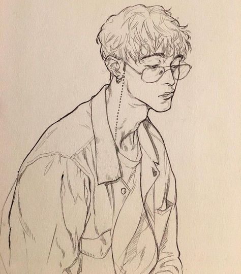 Rene Haircut, Nerdy Boy Drawing, 얼굴 드로잉, Galaxies Wallpaper, 캐릭터 드로잉, Teen Fiction, Arte Sketchbook, Sketchbook Inspiration, Human Art