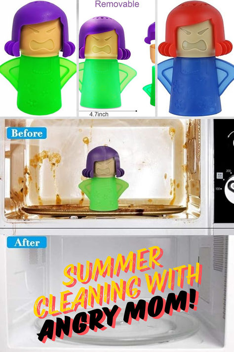 Check it out with the link below How To Clean Microwave, Microwave Cleaner, Cleaning Microwave, Angry Mom, Summer Cleaning, Clean Mama, House Dream, Steam Cleaner, Clean Microwave