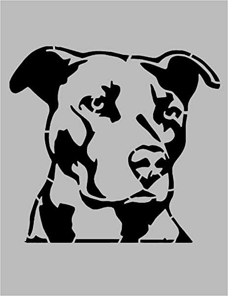 Amazon.com: Large Stencils For Painting Wall Pitbull Stencil, Animal Stencils, Dog Stencil, Animal Stencil, Stencils For Painting, Boxer (dog), Pumpkin Stencil, Large Stencils, Stencil Painting