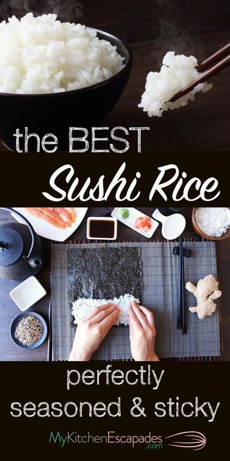 Seasoned Rice Recipes, Cooking Sushi Rice, Best Sushi Rice, Sushi Rice Recipe, Make Sushi Rice, Sushi Rice Recipes, Rice On The Stove, Make Sushi, Stove Top Recipes