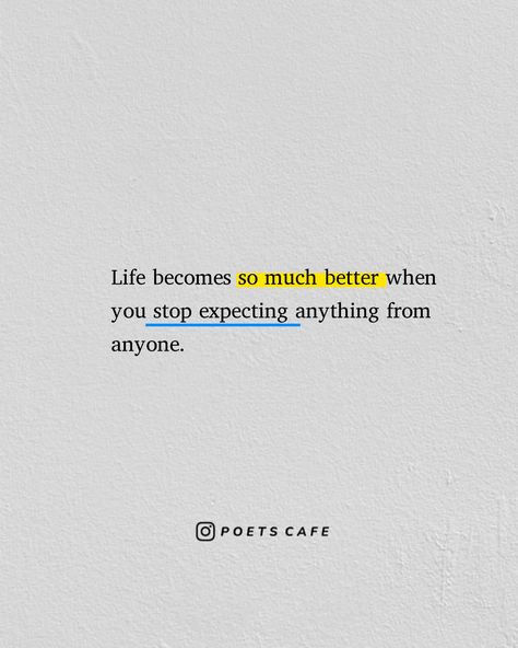 I Stopped Expecting Quotes, Quotes About Expectations Of Others, Stop Letting Others Affect You, Stop Focusing On Others Quotes, Self Fulfillment Quotes, Fulfilled Life Quotes, Let Yourself Be Happy, When You Let Go Quotes, Let Go Of Expectations Quote