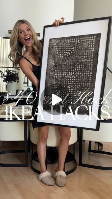 Isabella Lafferty | Los Angeles Loft on Instagram: "Day 6/6 • IKEA Designer Hacks • Comment SHOP below to receive a DM with the links!😊🤍

You guys loved the IKEA series, so I came up with a few more hacks for you!

Day 6: Get craft paper from your local craft supply store and assemble it to frame in this $25 IKEA frame. 

Day 5: easily upgrade your outdated chairs by grabbing IKEA sheepskin rugs on sale. This one was $15.99. Grab a couple tools like a staple gun and adhesive glue and you will achieve this look! The full tutorial is up on Youtube.

Day 4: Pick up there battery operated brass lights from Ikea. They elevate any brass candle tapers! Get the ambiance all evening long without worrying about any fire risk or wax mess!

Day 3: Budget Pedestal Bowl 

Day 2: Re-purpose Kitchen Rod Ikea Sheepskin Rug, Ikea Sheepskin, Interior Design Budget, Los Angeles Loft, Candle Tapers, Brass Lights, Ikea Frame, Sheepskin Rugs, Storing Craft Supplies