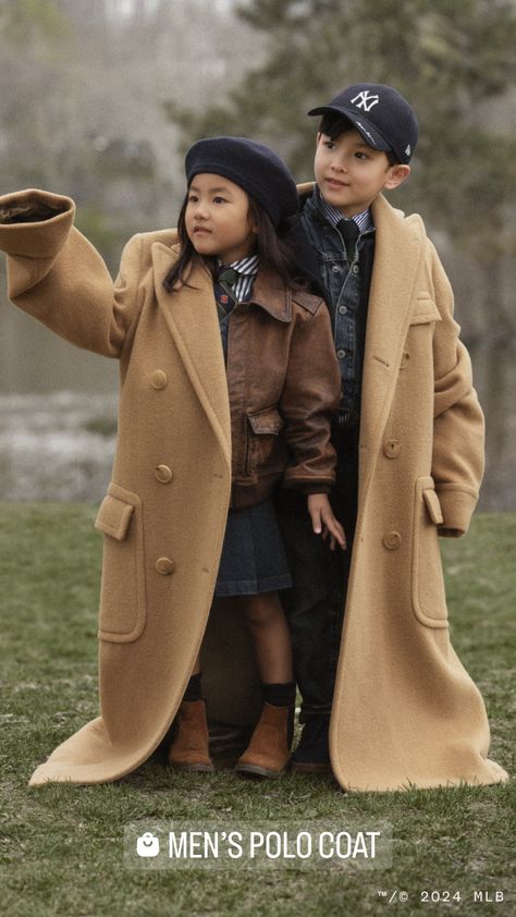 Ralph Lauren Photoshoot, Ralph Lauren Ads, Ralph Lauren Aesthetic, Rugby Kids, Polo Coat, Ralph Lauren Fall, Photography Poses Family, Tie Women, Ralph Lauren Kids