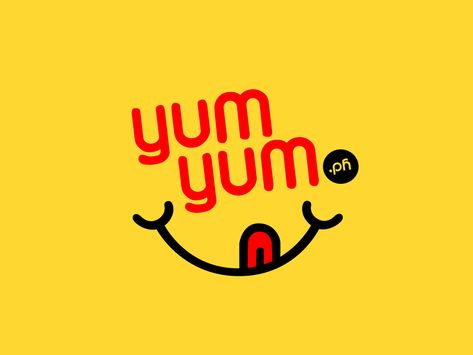 Yumyum logo 4x Yummy Logo Design, Food Logo Aesthetic, Logo Kemasan, Funny Logo Design, Foodies Logo, Food Logo Inspiration, Snack Logo, Tasty Logo, Food Logo Ideas