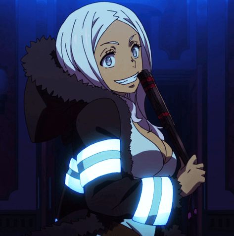 enen no shouboutai Fire Force, An Anime, Anime Character, Force, Gif, Hair, Anime, Blue, White