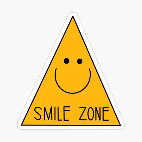 Smile Zone, Smile Ur On Camera Sign, Smile Zone Sign, Warning Sticker Aesthetic, Smiley Face Sticker, Indie Drawings, Interesting Quotes, Photography Pictures, Smiley Face