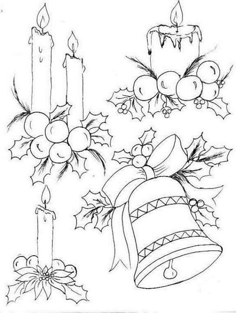 Christmas Coloring Page, Embroidery Christmas, Christmas Coloring, 자수 디자인, Christmas Drawing, Christmas Coloring Pages, Christmas Embroidery, Christmas Paintings, Christmas Illustration