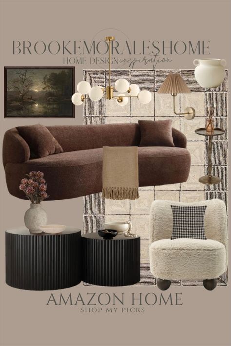 Brooke Morales curated on LTK Modern Nook Ideas, All Beige Bedroom, Cozy Organic Living Room, Brooke Morales Home, Living Room Designs Aesthetic, Living Room Designs 2024, Home Decor Trends 2024, Consultation Room Design, Modern Scandinavian Living Room