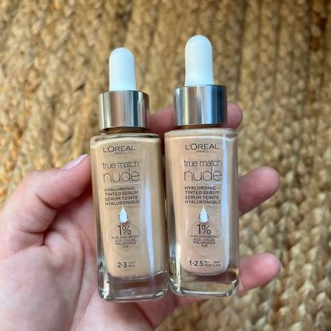 L’Oréal Paris True Match Nude Hyaluronic Tinted Serum Foundation Base Loreal True Match, Loreal True Match Foundation, Tinted Foundation, Makeup Brushes Amazon, Loreal Foundation, Tinted Serum, True Match Foundation, Serum Foundation, Makeup List