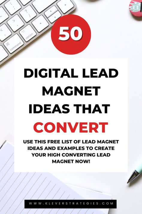 50 Lead Magnet Ideas to convert Visitors into leads Buyer Persona Template, Real Estate Lead Magnet, Lead Magnet Ideas, How To Generate Leads In Real Estate, Lead Magnet Design, Lead Magnet Template, Sales Funnel Template, Magnet Ideas, Guideline Template