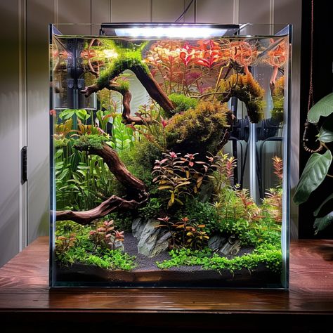 9 Beautiful Guppy Tank Ideas For Your New Aquarium! – Glass Box Diaries Guppy Tank Ideas, Guppy Tank, Homemade Plant Food, Aquarium Glass, Fish Tank Themes, Aqua Tank, Fish Bowls, Aquascape Design, Aquarium Terrarium