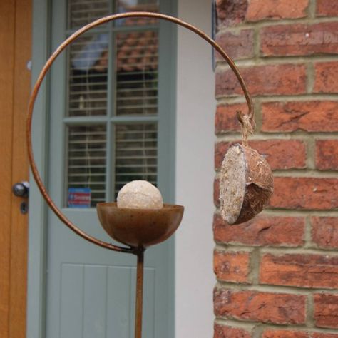 Hanging bird feeders