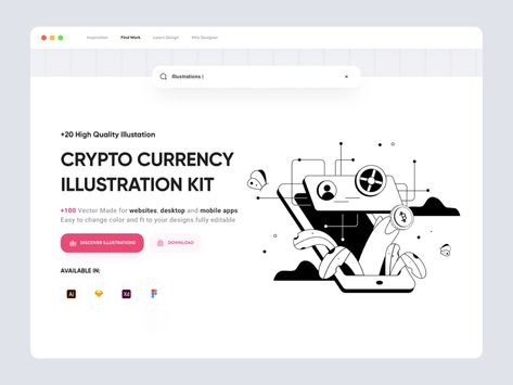 illustrationsax . Crypto illustration kit by Sami Mehraria for Vuesax on Dribbble Crypto Illustration, Studio Marketing, Find Work, Simple Illustration, Business Illustration, Online School, Crypto Currencies, Flat Illustration, Online Course