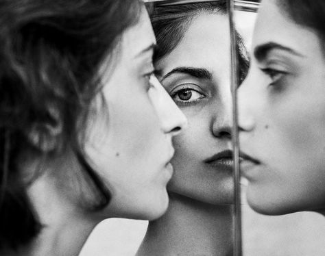 Smoke & Mirrors / Elizaveta Porodina Elizaveta Porodina, Mirror Photography, Portraiture Photography, Reflection Photography, Fashion Mirror, Mirror Reflection, Creative Portraits, Mirror Art, Canadian Artists