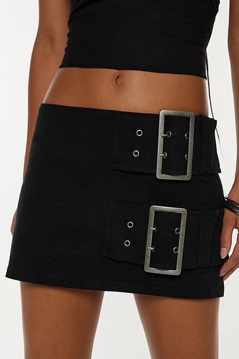 Forever cool Silence + Noise skort in a in a mini style. Designed with a low-rise waistline and a micro skirt featuring double belted buckle detailing across the front with built-in shorts. Only at Urban Outfitters. Features Silence + Noise Sophia double belted micro skort Low rise mini skirt Low rise waistline Micro skirt with double belt & buckle detailing Built-in shorts Zip closure UO exclusive Content + Care 79% Cotton, 20% polyester, 1% spandex Machine wash Imported Size + Fit Model in Bla Low Rise Mini Skirt, Buckle Skirt, Double Buckle Belt, Double Belt, Skirt With Belt, Men's Shoes Accessories, Micro Skirt, Women Men Shoes, Mini Fashion