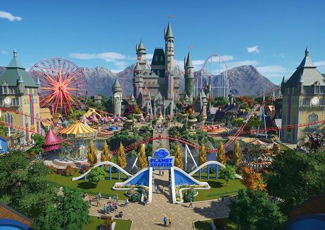 Theme Park Planning, Planet Drawing, Planet Coaster, Indie Scene, Mood Images, Building Designs, Xbox Series X, Adventure Activities, Playstation 5