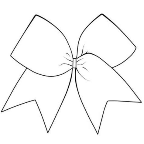 Cheerleading Tattoos, Bow Image, Cheer Posters, Cheer Pom Poms, Cheerleading Bow, Bow Drawing, Cheerleading Bows, Bow Tattoo, Bow Template