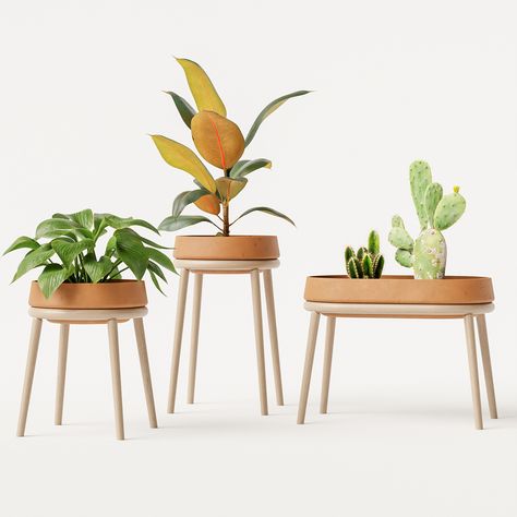 Planter Bench, Milan Furniture, Plants Are Friends, Planter Design, Unique Planter, Terracotta Planter, Planter Stand, House Plants Decor, Plant Stands