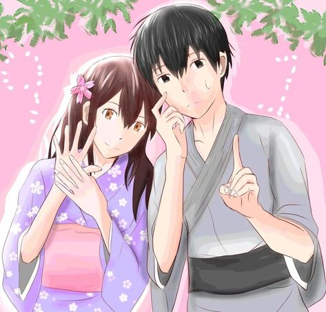 Haruki X Sakura, Can I Eat Your Pancreas, Haruki Fanart, Love You Friend, I Want To Eat, Japanese Traditional, Manga Anime, Character Art, Fan Art