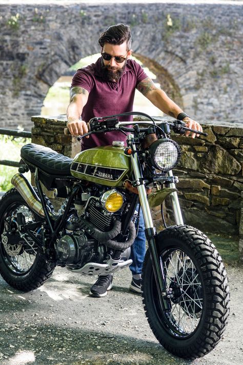 Cafe Cruiser, Cb500 Cafe Racer, Driving Motorcycle, Yamaha Motorbikes, Yamaha 250, Yamaha Cafe Racer, Honda Scrambler, Moto Scrambler, Tracker Motorcycle