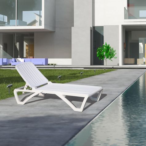 PRICES MAY VARY. 🌞⛱️Premium & Durable Material- Domi pool lounge chair is made of high-quality ABS plastic, which offers remarkable resilience against the elements. The chaise lounges are weather-resistant and stain-resistant, ensures durability and lightweight portability for your outdoor relaxation needs. 🌞⛱️5 Adjustable Positions- The domi outdoor chaise lounge are equipped with 5-position adjustable backrests for ultimate relaxation, including a fully flat option. Different angles can meet Outdoor Pool Chairs, In Pool Furniture, Pool Lounge Chair, Lounge Pool, Pool Chaise Lounge, Pool Lounge Chairs, Pool Chairs, White Chairs, Pool Lounger