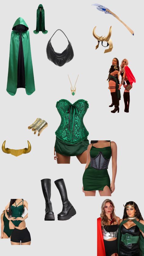 Loki costume women Amazon Loki Halloween Costume, Marvel Halloween Costumes, Marvel Women Costumes, Loki Costume, Diy Costumes Women, Hallowen Ideas, Marvel Costumes, Diy Halloween Costumes For Women, Pretty Halloween Costumes