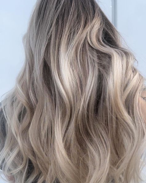 Vanilla Bean Blonde Hair, Cold Blonde Hair Ash, Vanilla Latte Blonde Hair, Cold Blonde Highlights, Vanilla Chai Blonde Hair, Creamy Blonde Hair Balayage, Vanilla Hair Color, Vanilla Blonde Hair Balayage, Vanilla Cream Blonde Hair