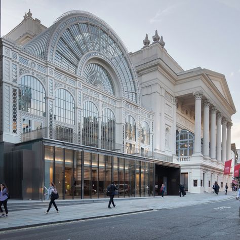 Opera House Architecture, The Royal Opera House London, London Opera House, Focal Point Architecture, Opera House Exterior, Royal Opera House London, Stanton Williams, Fasad Design, Architecture 101