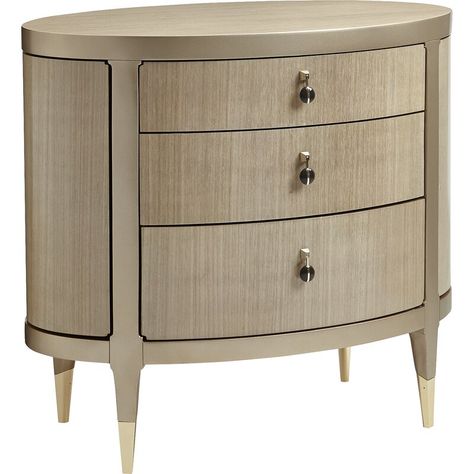 Caracole Classics 3 - Drawer Bachelor's Chest in Taupe | Perigold Taupe Paint, Caracole Furniture, Small Nightstand, Contemporary Nightstand, Прикроватные Тумбочки, 3 Drawer Nightstand, Furniture Classic, Classic Bedroom, Small Shelves