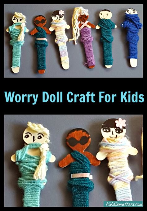 Play Therapy Activities, Worried Kids, Child Life Specialist, Art Therapy Projects, Worry Dolls, Kids Talking, Child Therapy, Art Therapy Activities, Play Therapy